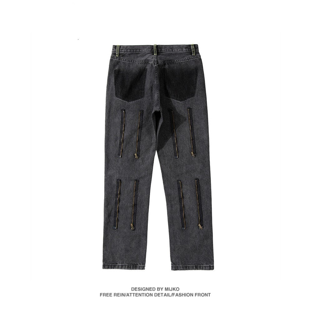 Patchwork pants and jeans